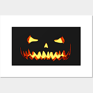 Halloween Evil Pumpkin Spooky Render Posters and Art